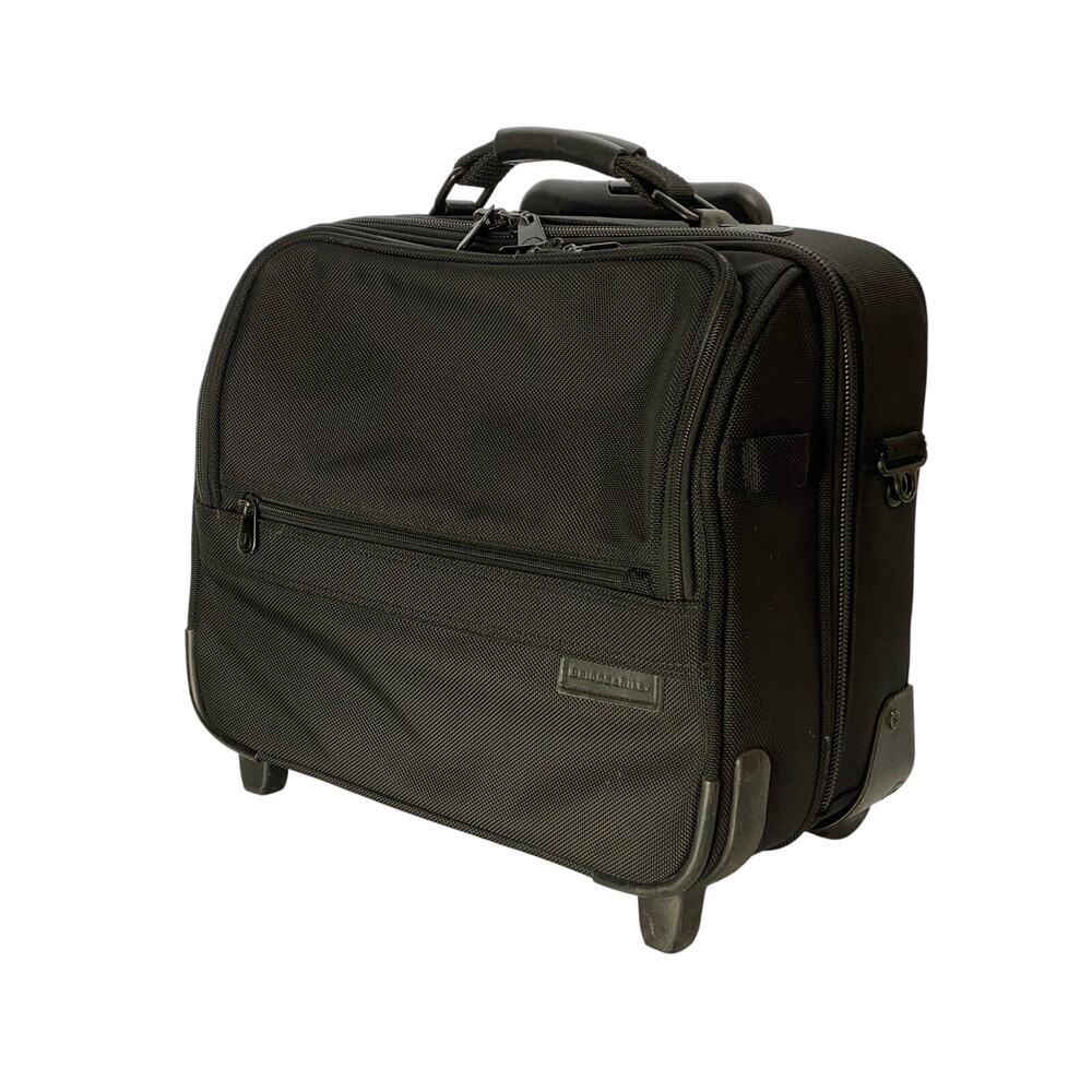 Briggs & Riley Baseline Rolling Cabin Bag Carry On Suitcase Black U114 - Picture 2 of 12